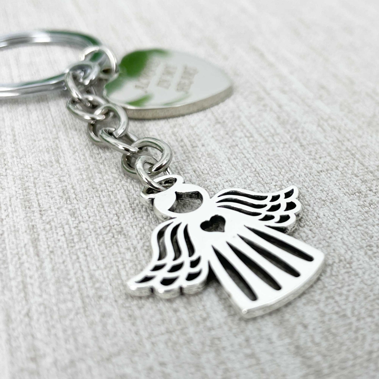 Angel Charm Memorial Keyring