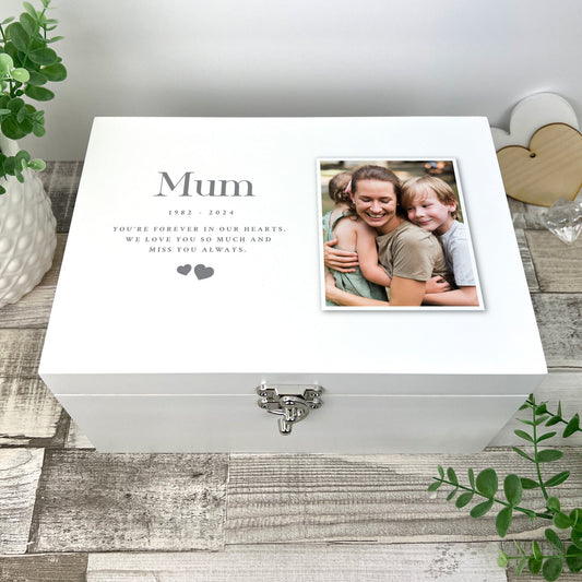 Personalised Memorial Photo Keepsake Box - 3 Sizes