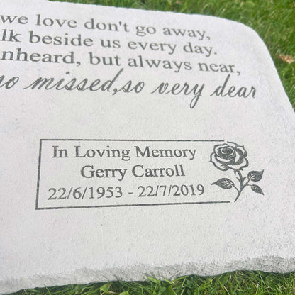 Personalised Large Angel Garden Memorial Stone