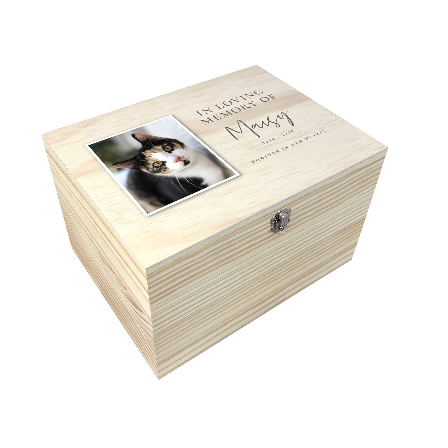 Personalised In Loving Memory Of Photo Pet Memorial Keepsake Box - 5 Sizes