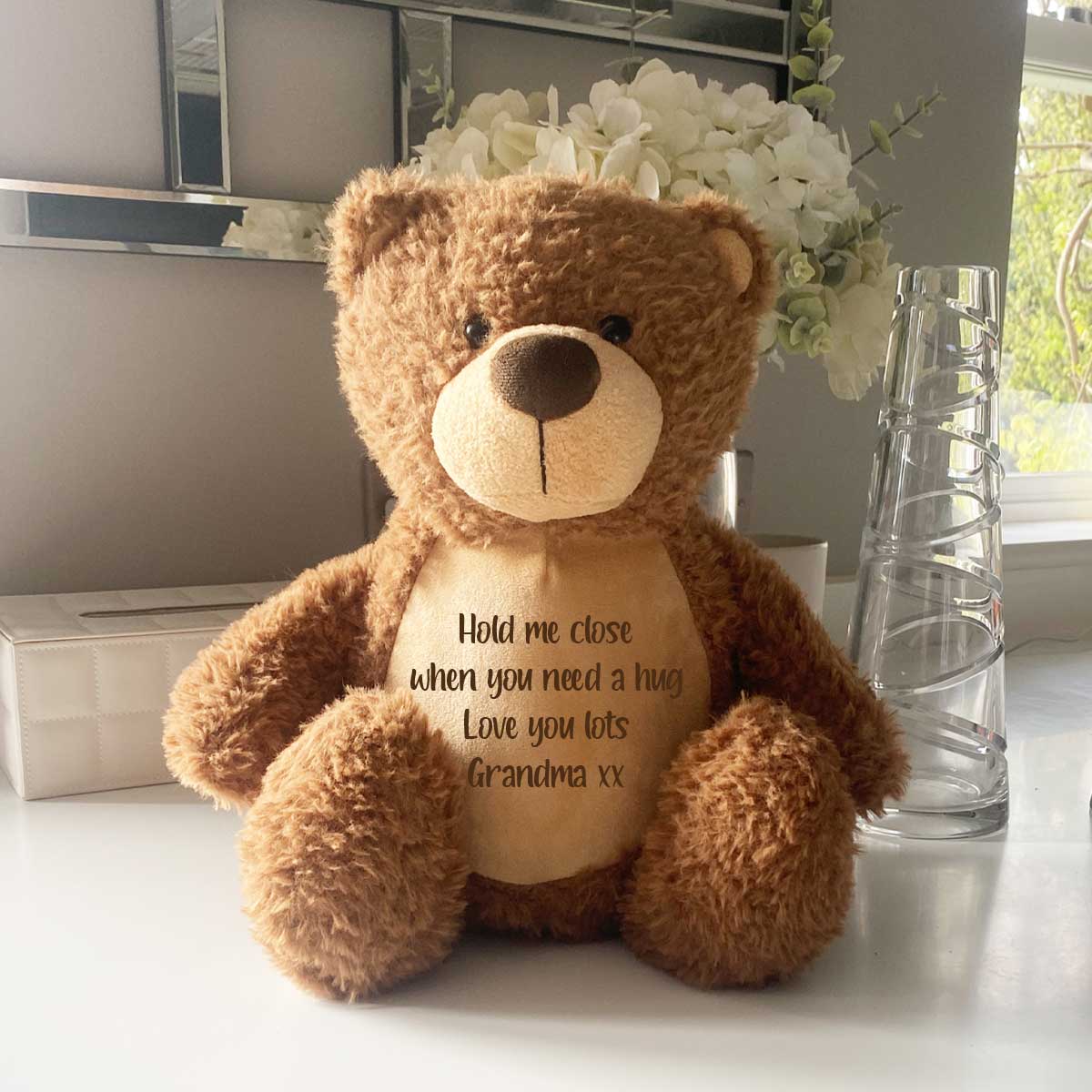 Personalised Ashes Keepsake Memory Bear - Brown