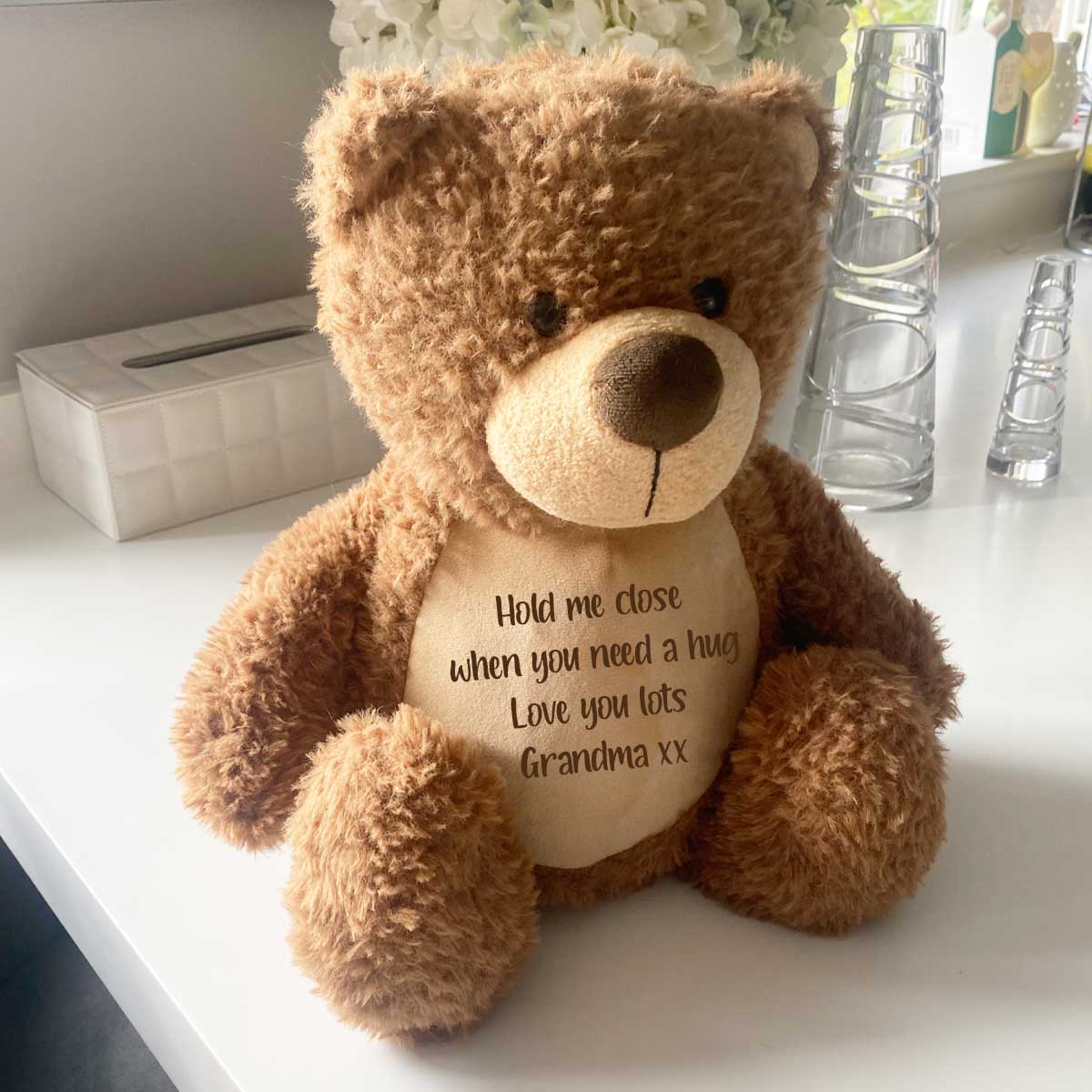 Personalised Ashes Keepsake Memory Bear - Brown