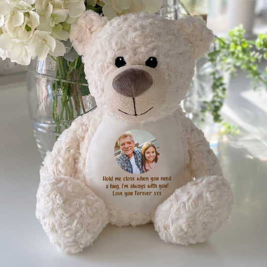 Personalised Photo Comfort Keepsake Bear - Cream