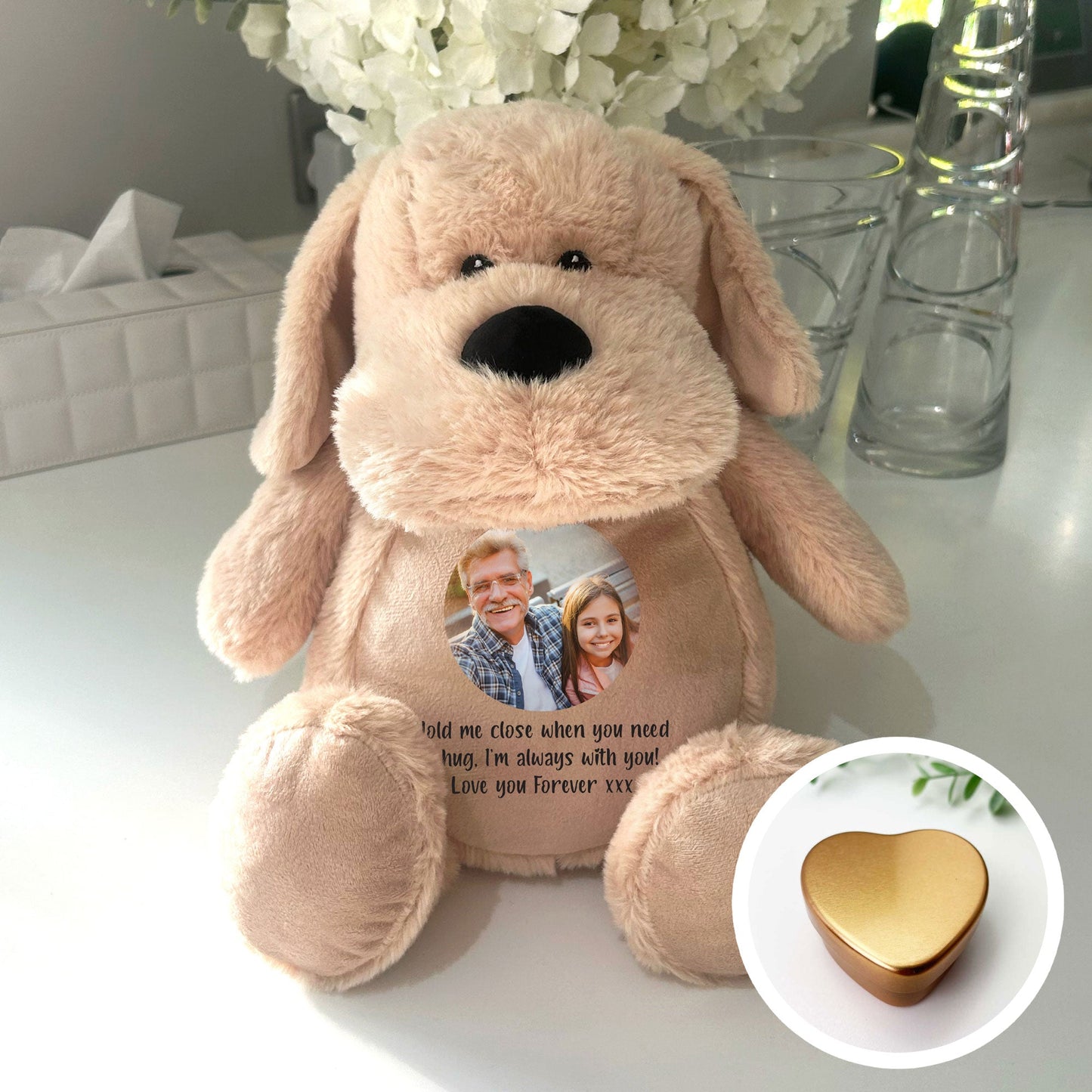 Personalised Photo Ashes Keepsake Memory Dog