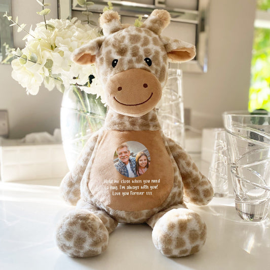 Personalised Photo Comfort Keepsake Giraffe