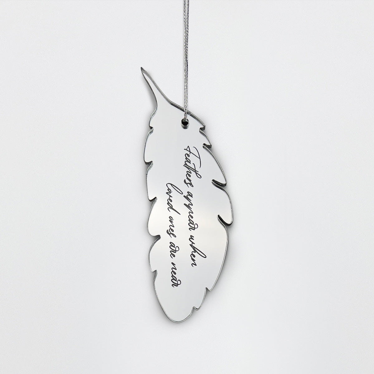 Angels, Wings & Feathers Mirror Acrylic Feather Hanging Decoration