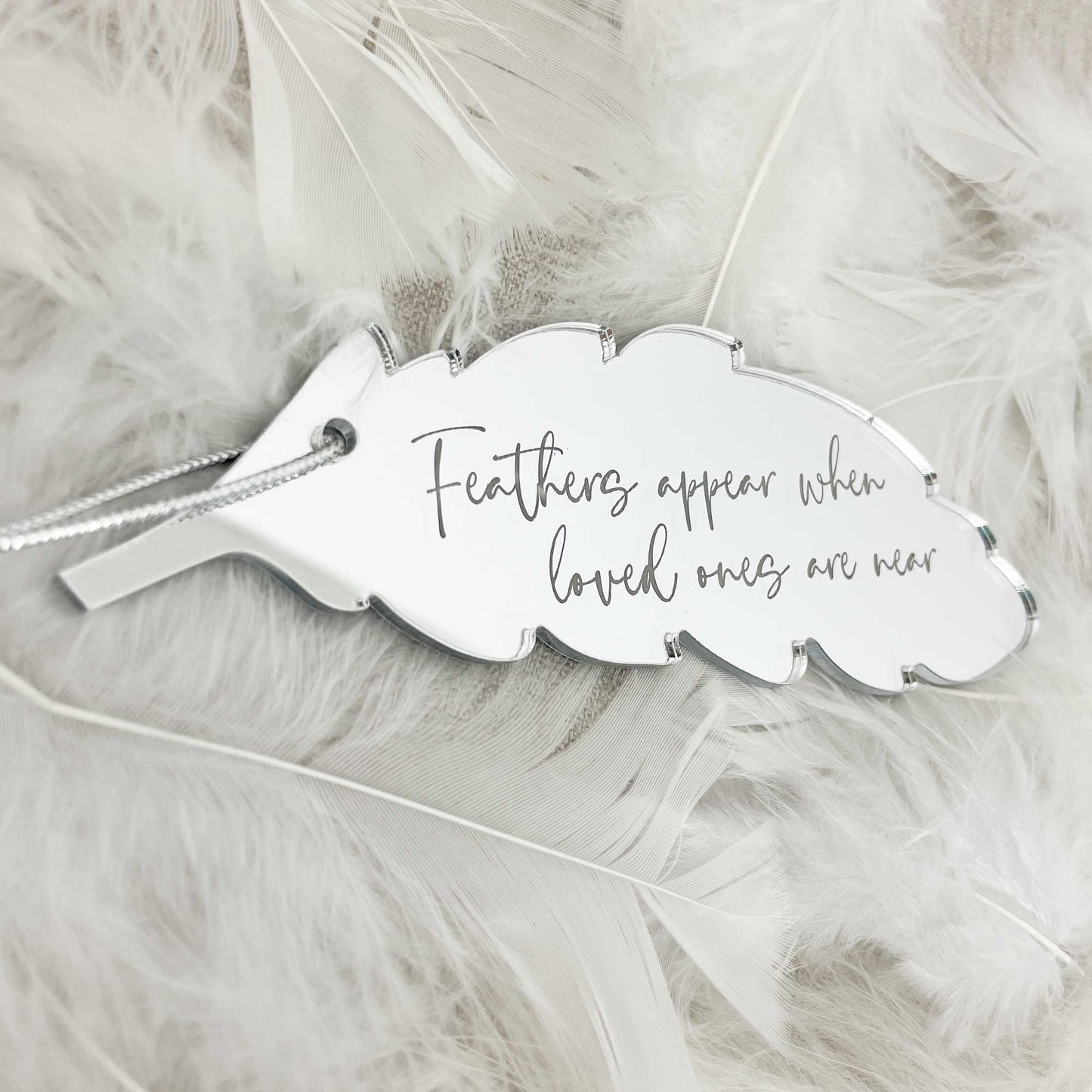 Angels, Wings & Feathers Mirror Acrylic Feather Hanging Decoration