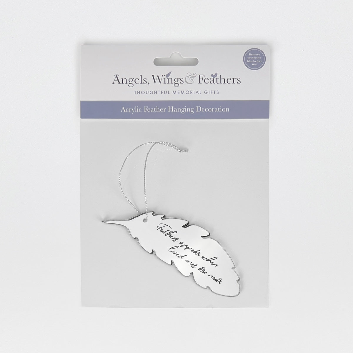 Angels, Wings & Feathers Mirror Acrylic Feather Hanging Decoration