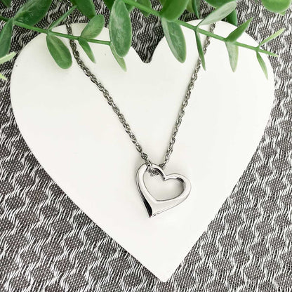 Love Heart Cremation Ashes Urn Necklace