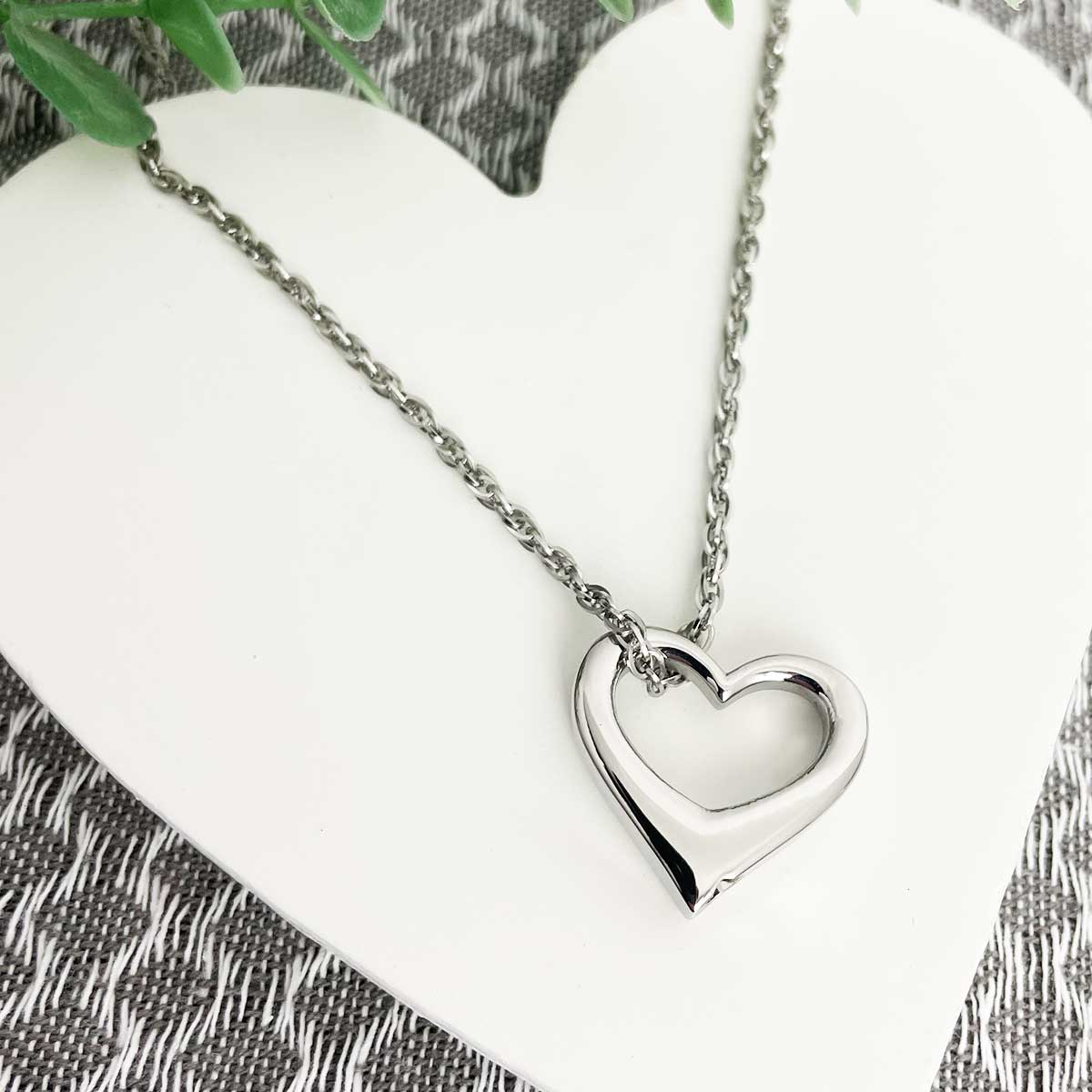 Love Heart Cremation Ashes Urn Necklace