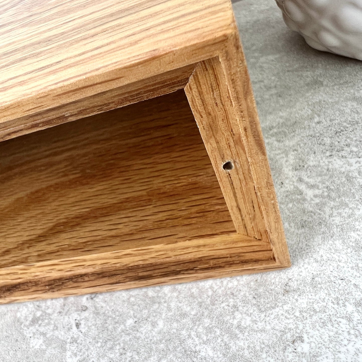 Personalised Slim Oak Urn For Cremation Ashes - Branch of Love Design