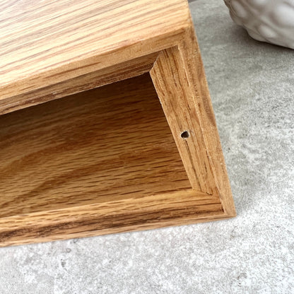Personalised Slim Oak Urn For Cremation Ashes - Branch of Love Design