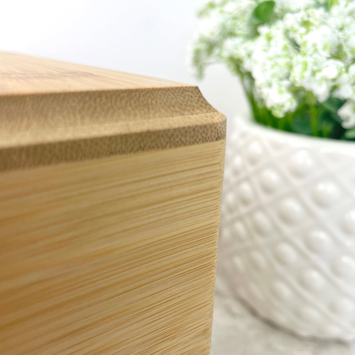 Personalised Bamboo Urn For Pet Cremation Ashes - Dog/Cat Design