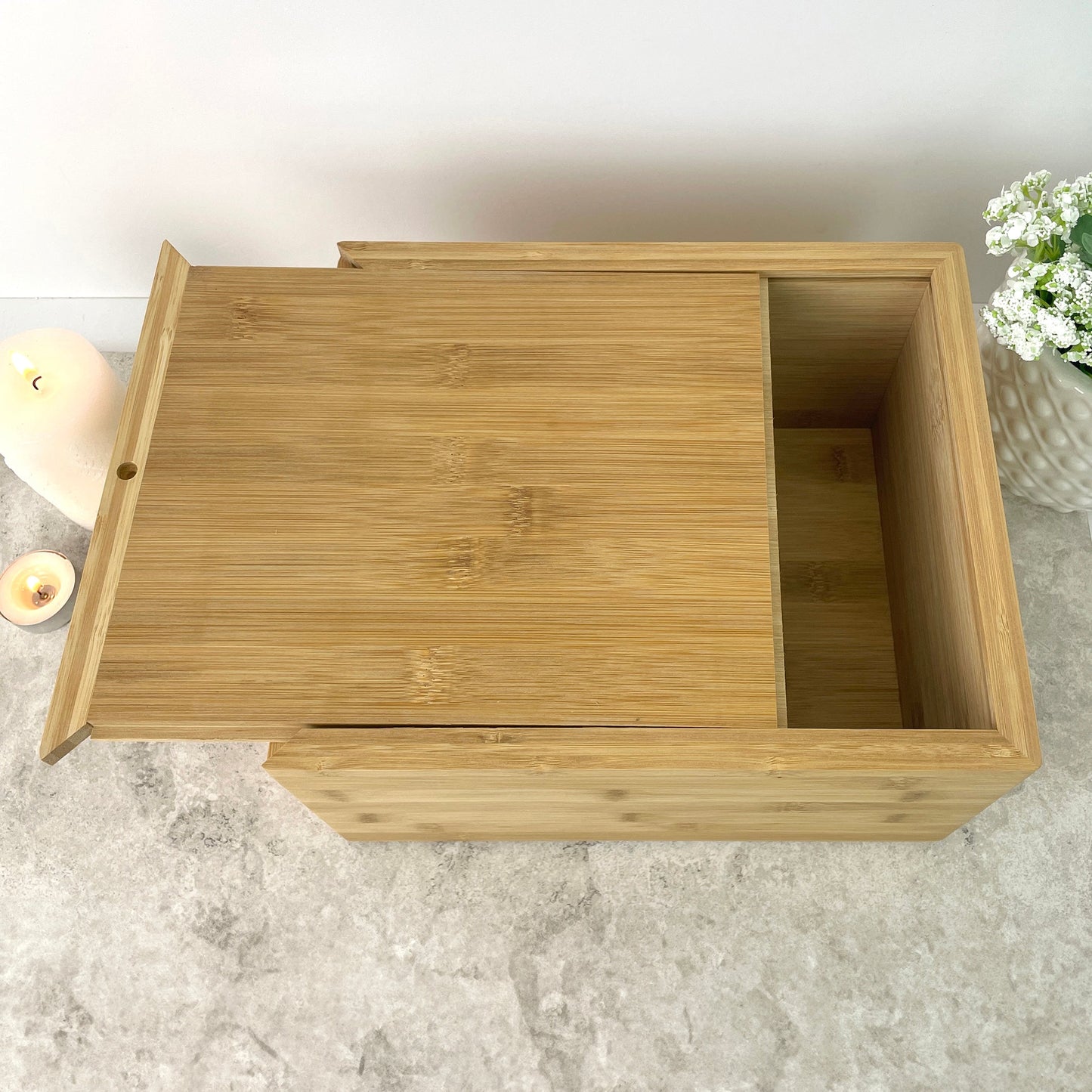 Personalised Bamboo Urn For Pet Cremation Ashes - Dog/Cat Design