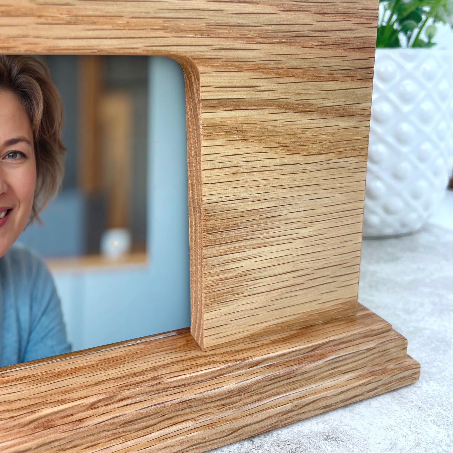 Personalised Oak Photo Urn For Cremation Ashes - Branch of Love Design