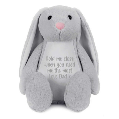 Personalised Record-A-Voice Keepsake Memory Bunny - Grey