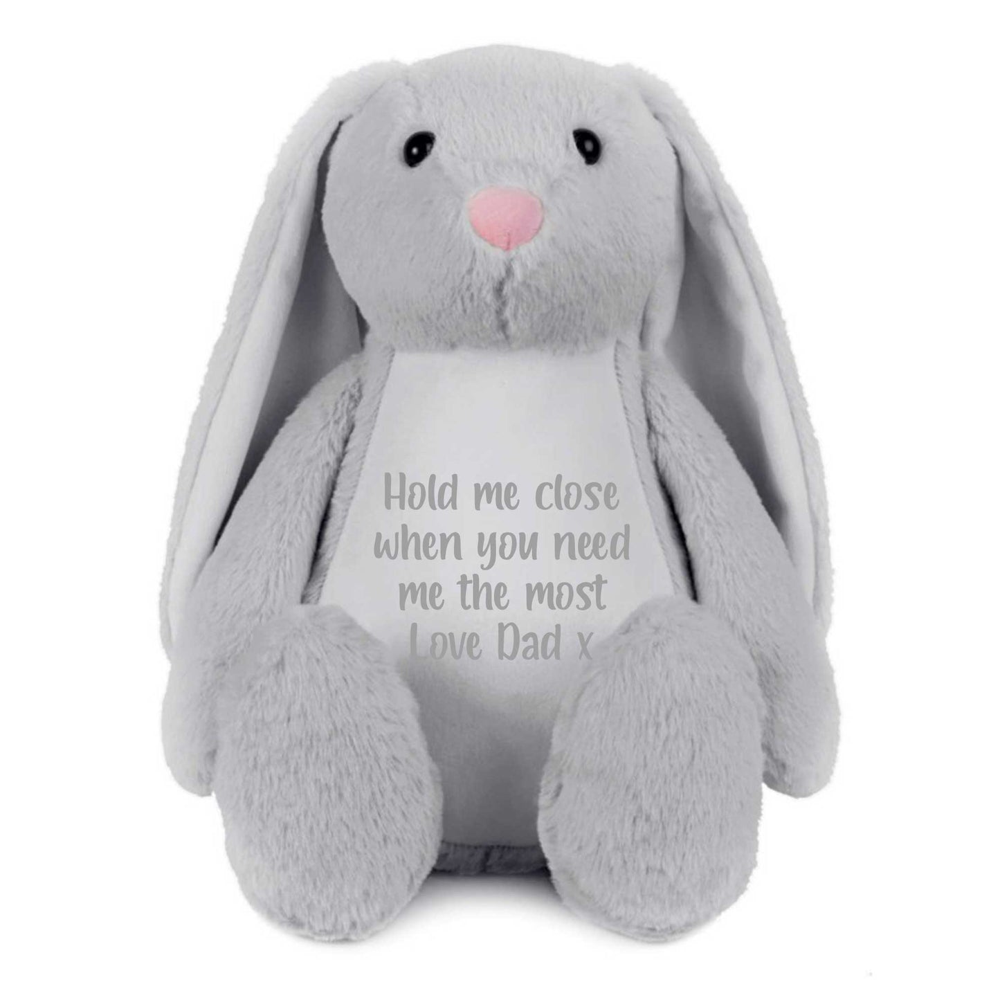 Personalised Comfort Bunny - Grey, Cream, Brown