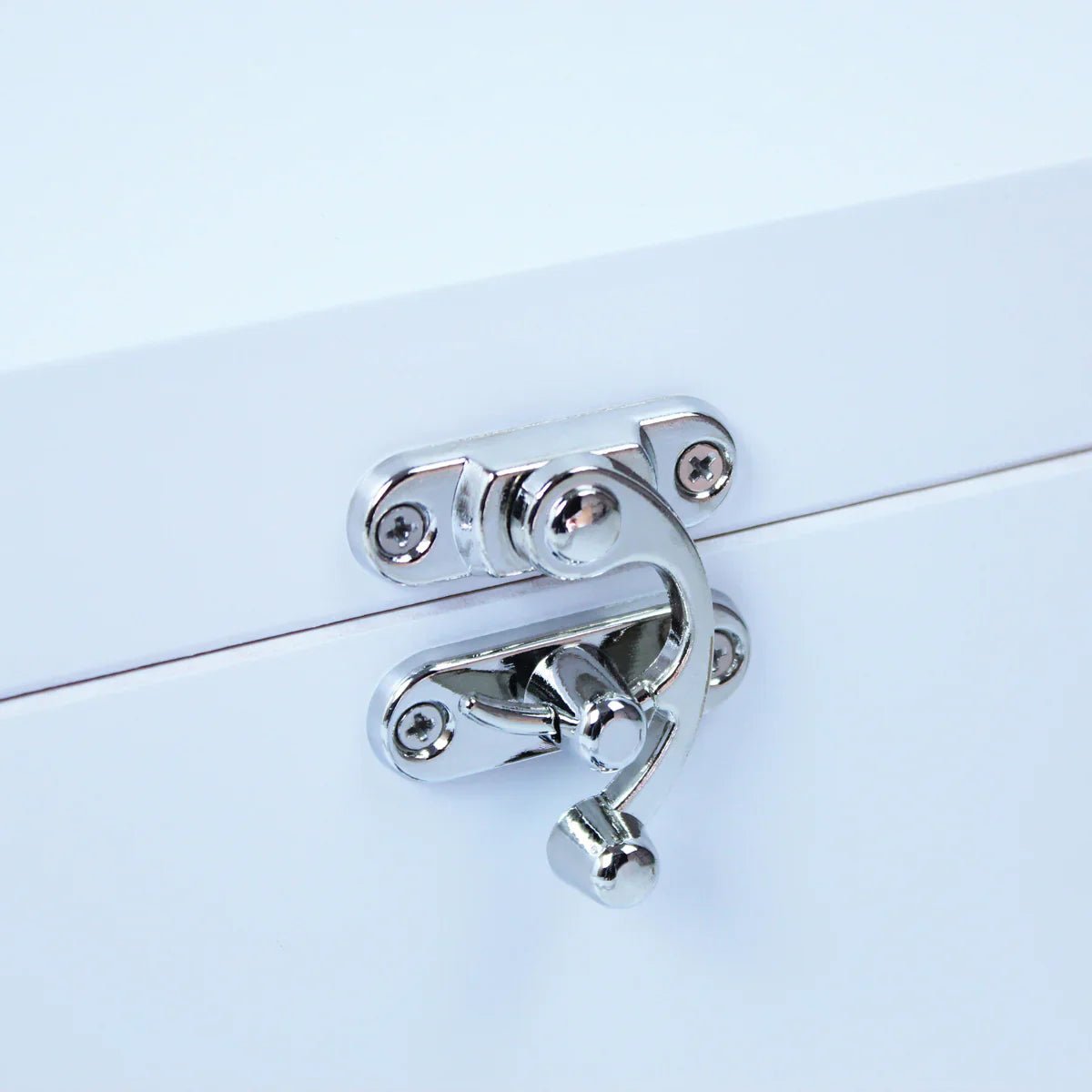 Personalised Jungle Animals New Baby White Wooden Keepsake Memory Box - 3 Sizes (22cm | 27cm | 30cm)