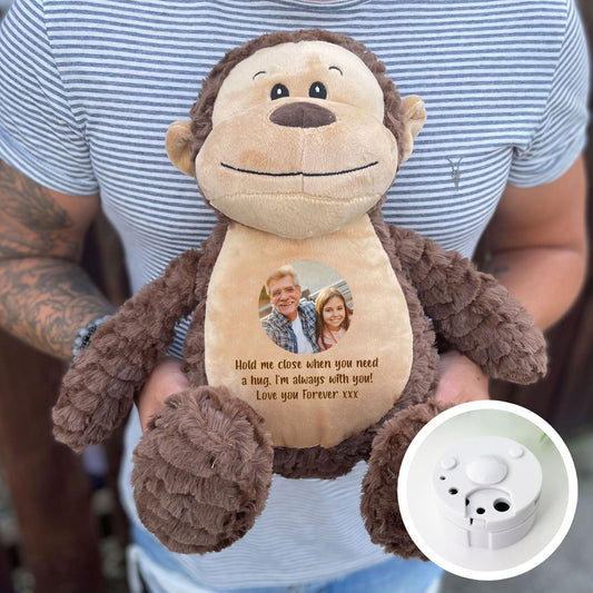 Personalised Photo Record-A-Voice Keepsake Memory Monkey