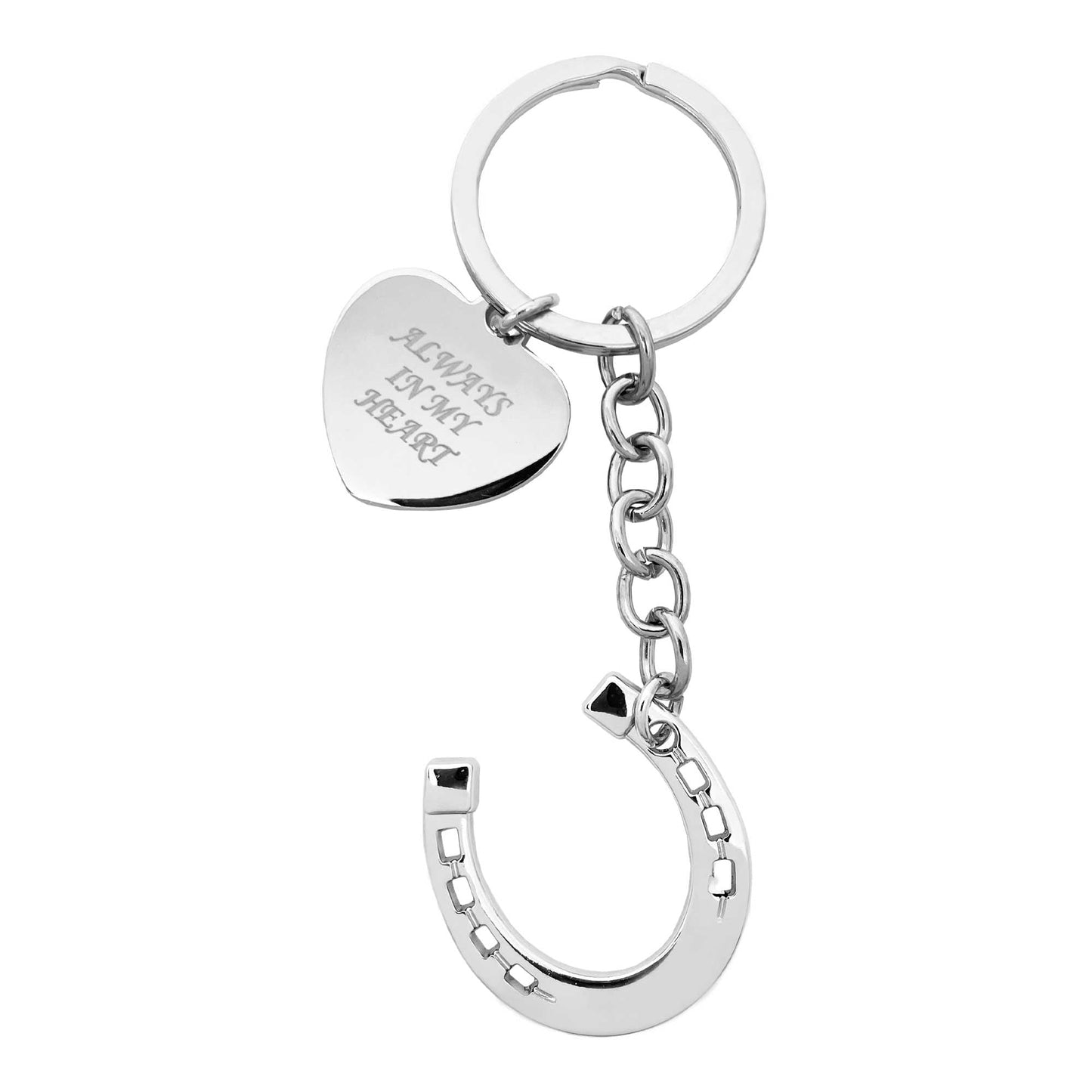 Always In My Heart Charm Horse Memorial Keyring