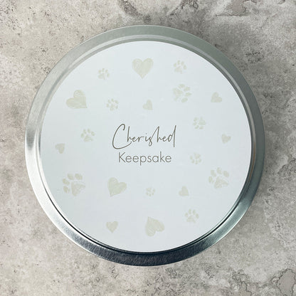 Pet Paw Print Clay Impression Tin