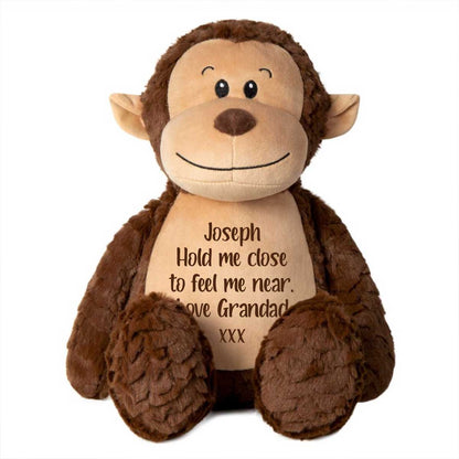 Personalised Record-A-Voice Keepsake Memory Monkey