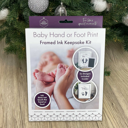 Baby Hand or Foot Print Framed Ink Keepsake Kit - 2 Designs
