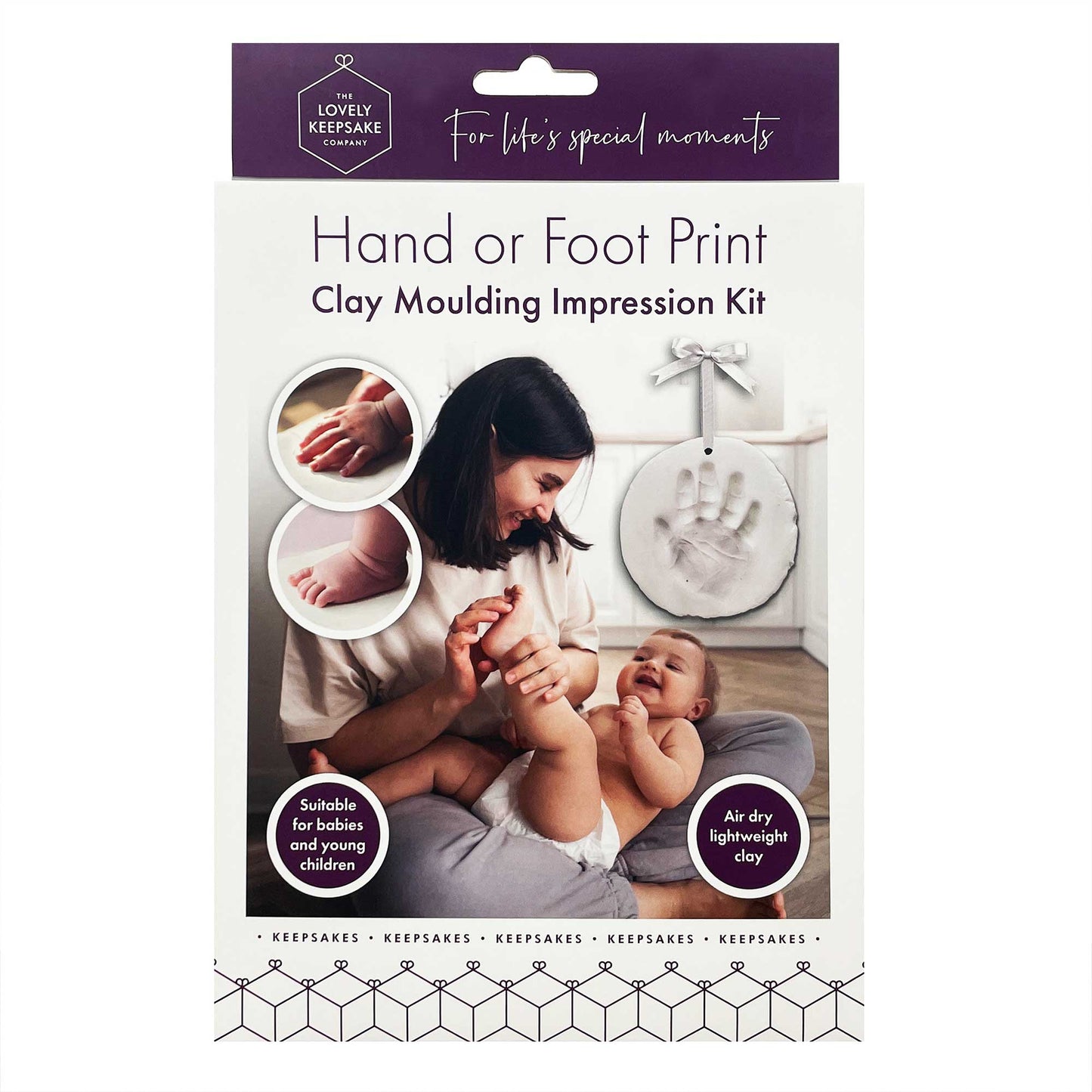 Baby Hand or Foot Print Clay Moulding Kit