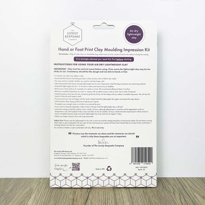 Baby Hand or Foot Print Clay Moulding Kit