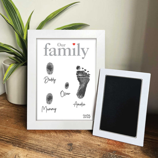 Family Fingerprints Picture Frame