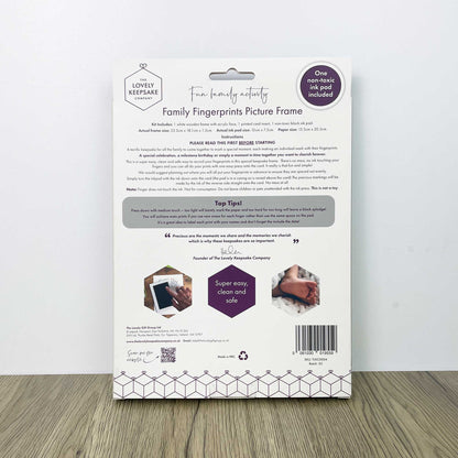 Family Fingerprints Picture Frame