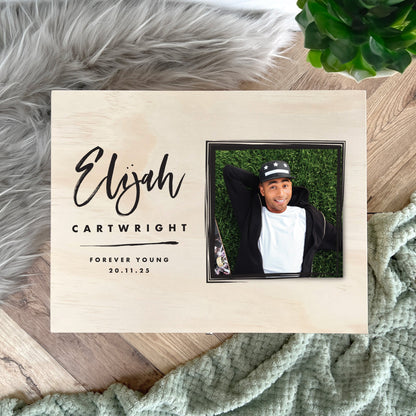 Personalised Modern Any Occasion Square Photo Memory Box - 5 Sizes