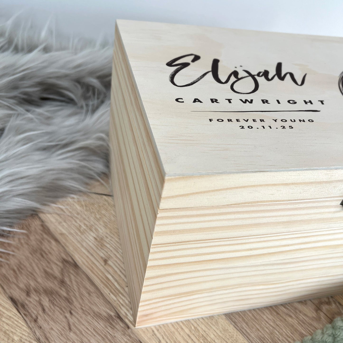 Personalised Modern Any Occasion Square Photo Memory Box - 5 Sizes