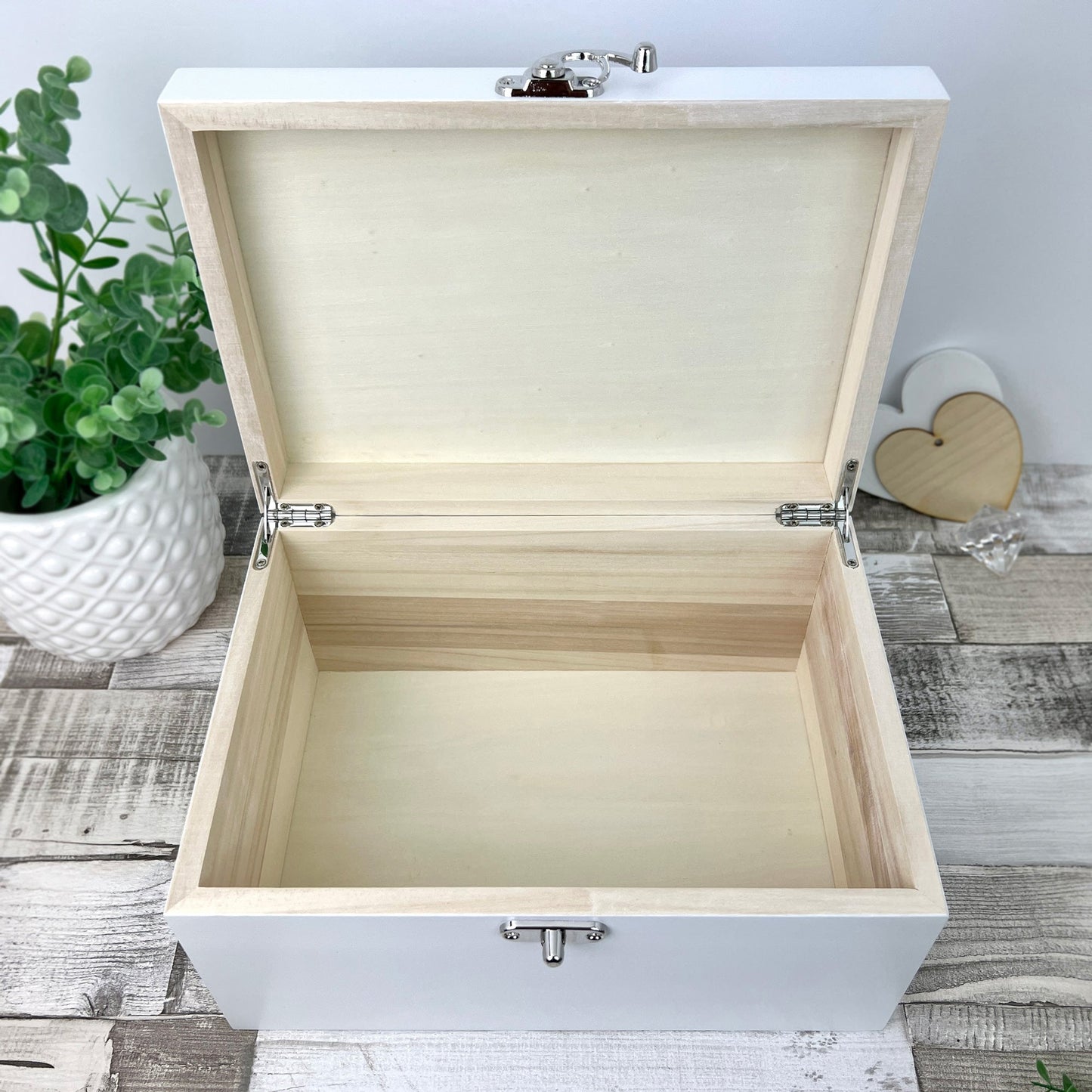 Personalised In Loving Memory Dove White Photo Keepsake Box - 3 Sizes (22cm | 27cm | 30cm)