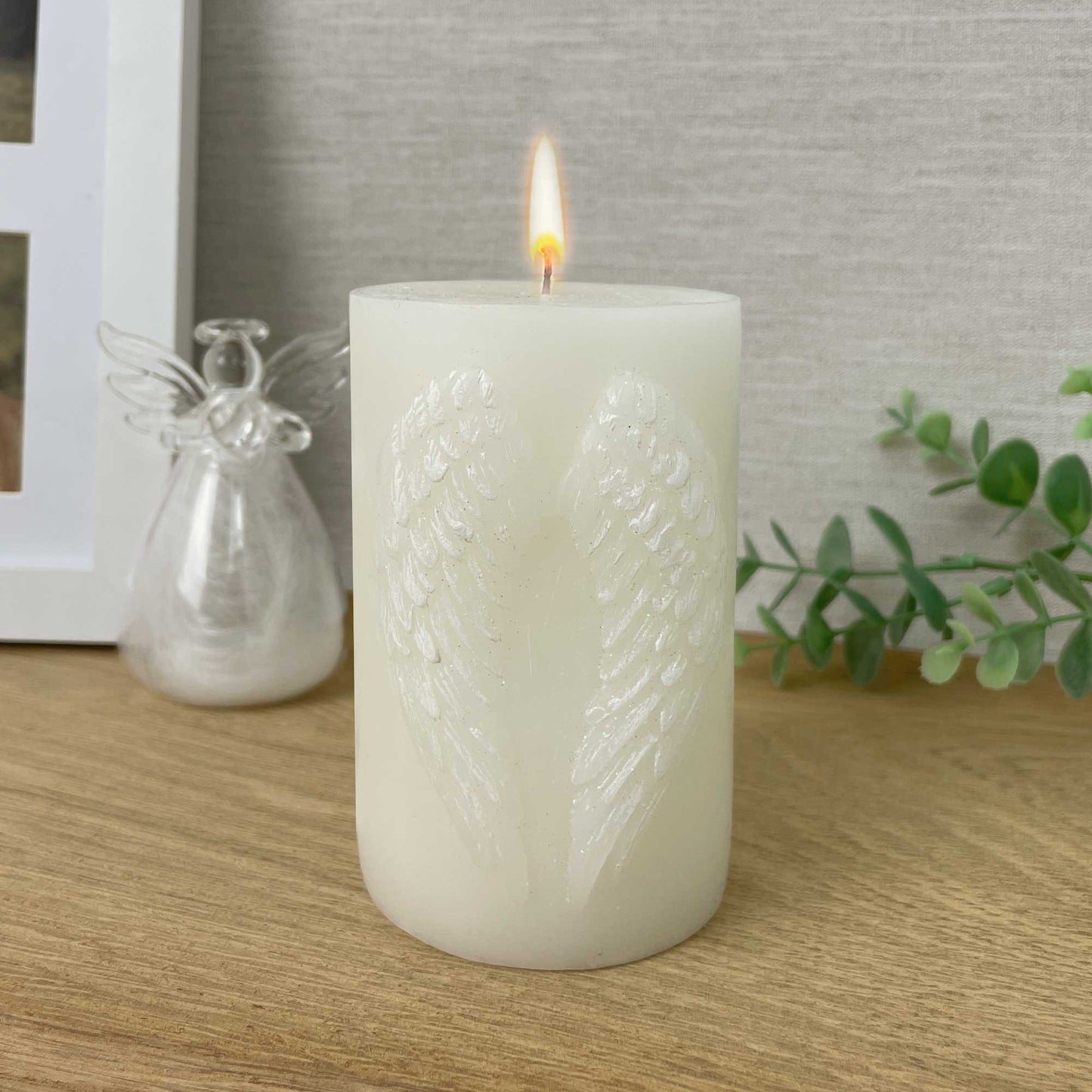 3D Guardian Angel wings Candle